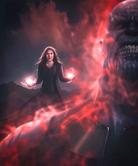 Scarlet Witch Vs Thanos Best Fight Wandamaximoff Scarlet Witch