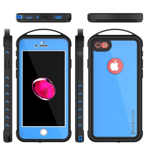 Iphone 8 Waterproof Case Punkcase Alpine Series Light Blue Heavy D