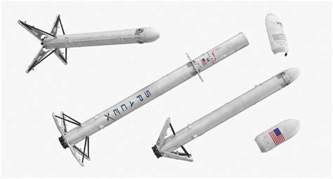 Spacex Falcon Heavy Rocket 3d Model Cgtrader
