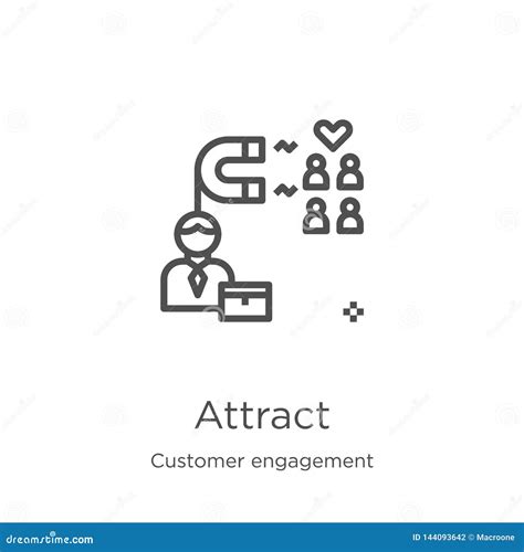 Attract Icon Vector From Customer Engagement Collection Thin Line