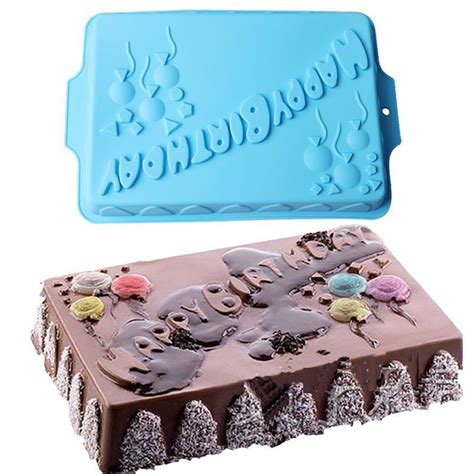 Most ceremonial wedding cakes are made with two or more layers of cake, with icing between each layer. Rectangular Shape Happy Birthday Letters Silicone Cake Pan ...