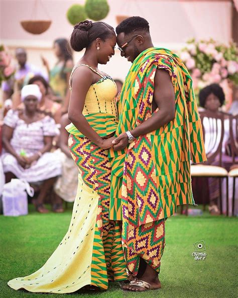 Ghanaian Traditional Wedding Dresses Kente Styles Weddors