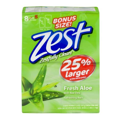 Zest Soap Bars Fresh Aloe 8 Ct80 Ct