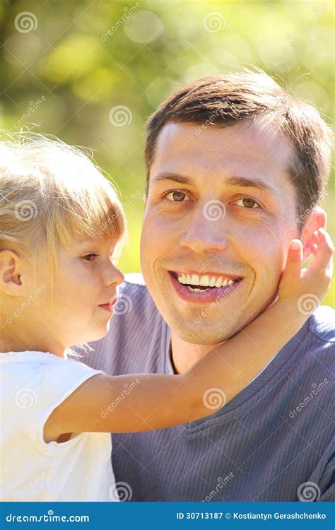 father with his little daughter on nature stock image image of symbols beautiful 30713187