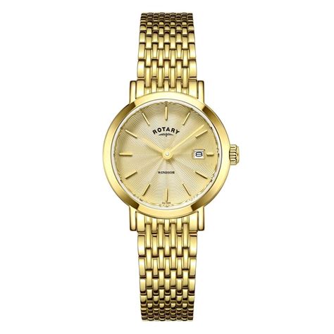 rotary windsor gold ladies bracelet watch watchnation