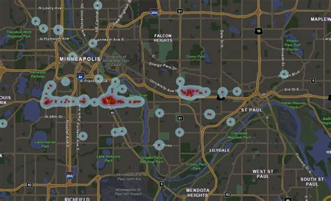 Farming simulator 2015 mods / fs15 maps. Heat map of damaged or looted buildings from the Minneapolis riots OC : dataisbeautiful