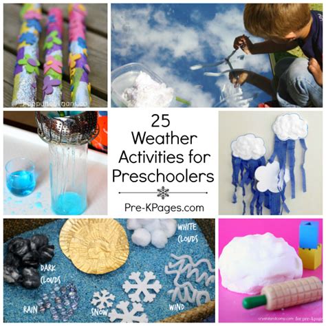 What in the world are we to do on a rainy day? Weather Activities for Preschoolers