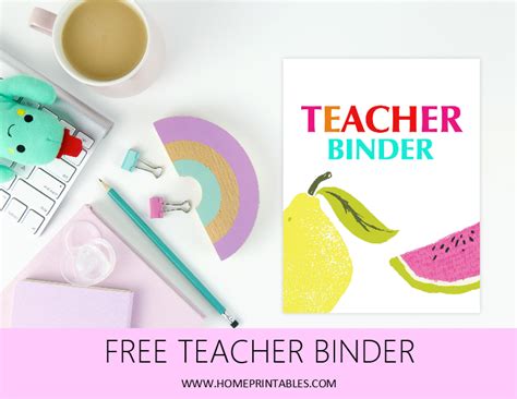 Teacher Binder Free Printables 30 Excellent Resources