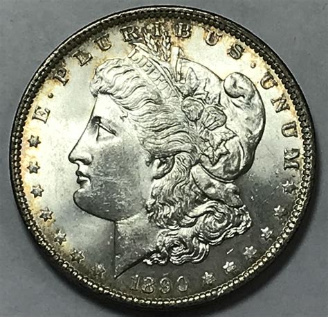 1890 Morgan Silver Dollar High Grade Brilliant Uncirculated Condition