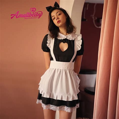 Cute Sexy Maid Uniform Temptation Japanese Cosplay Costumes Lingerie