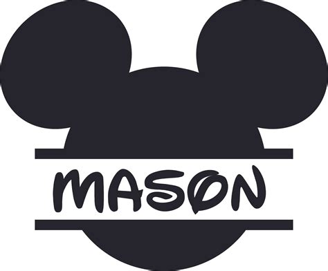 Mickey Mouse Head Disney Cartoon Customized Wall Decal Custom Vinyl