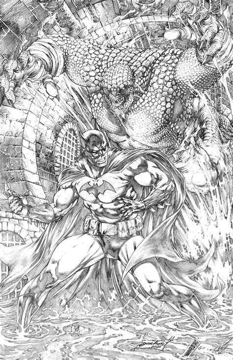 Batman Vs Killer Croc Dc Comics By Joseluisarts On Deviantart