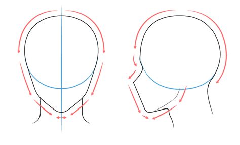 Drawing the male and female mouth from the side view. AmvWorld ~ How to Draw Anime and Manga Male Head and Face