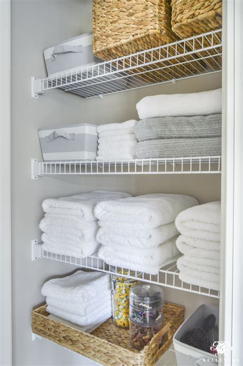 Organized Bathroom Linen Closet Anyone Can Have Kelley Nan