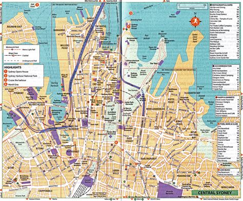 Sydney Tourist Attractions Map Ontheworldmap Com