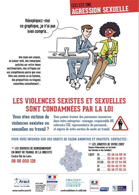 Outils Violences Sexistes Et Sexuelles Au Travail Aract Centre