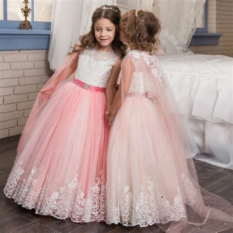 Free Shipping Buy Best Fancy Flower Girl Dresses Lace Appliques