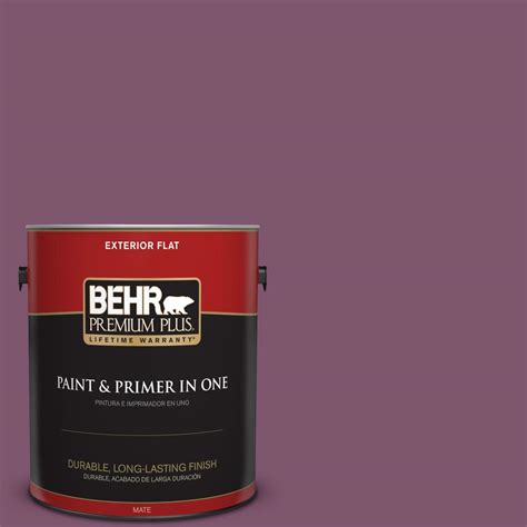 Behr Premium Plus 1 Gal M110 7 Euphoric Magenta Flat Exterior Paint