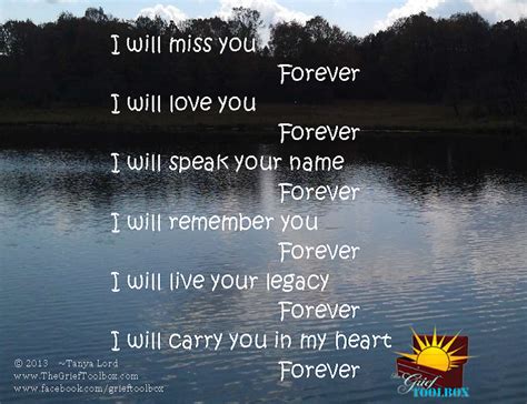 I Will Carry You In My Heart Forever A Poem The Grief Toolbox