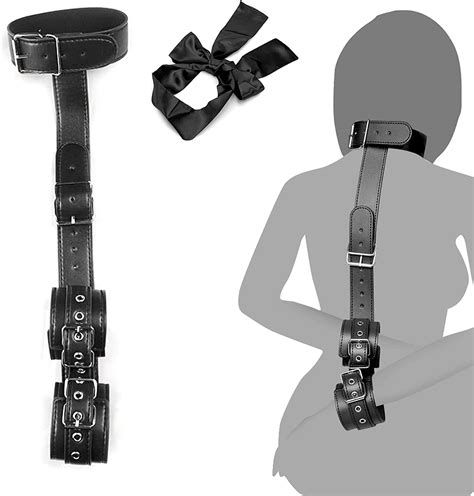 Bdsmyee Erotic Bondage Set Restraints Handcuffs Satin Eye Mask Funny