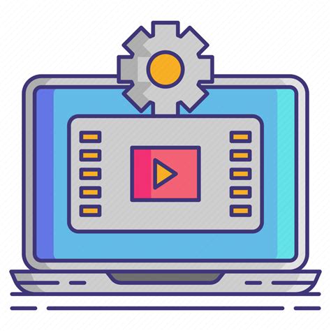Computer Editor Gear Video Icon Download On Iconfinder