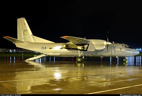 04 Blue Ukrainian Air Force Antonov An 26 Photo By Brendon Attard Id