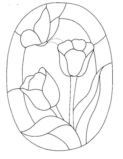 Free Stained Glass Flower Patterns Printable Templates Free