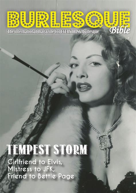 Burlesque Bible Magazine Special Tempest Storm Mini Mag Special Issue