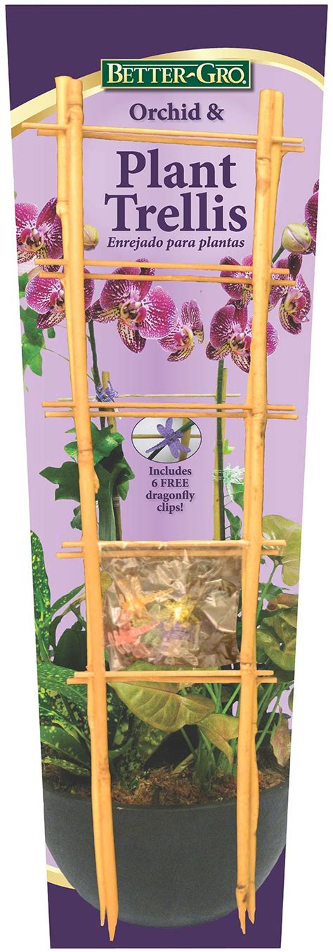 Orchid And Plant Trellis Contains 2 Bamboo Trellises And 6 Dragonfly