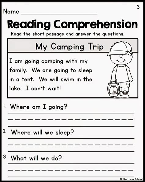 Teach Child How To Read Reading Comprehension Printable Worksheets 1st