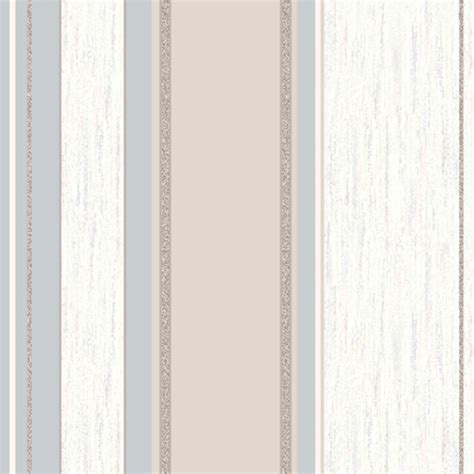 Vymura Synergy Striped Wallpaper Taupe Cream Silver