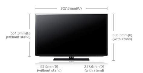 Selecting the appropriate tv size for your house rest on two essential features: Samsung UA40EH5006 40" Multi-System Full HD LED TV 110 220 ...