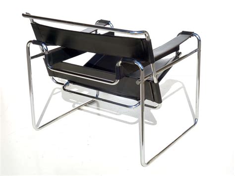 Four chairs by bauhaus student—and later professor—marcel breuer encapsulate the famous design school's history and changing philosophy in a a design classic. Bauhaus Black Leather Wassily Chair by Marcel Breuer for ...