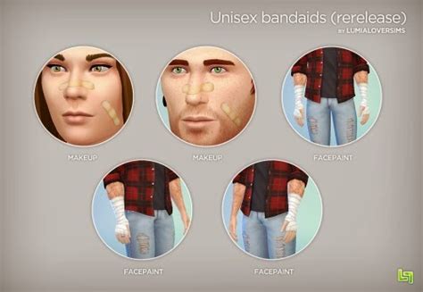 My Sims 4 Blog Updated Band Aids By Lumialover Sims
