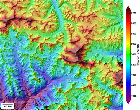 Digital Elevation Model Dem Of The Mt Everest Region Flickr