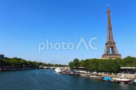 パリ セーヌ川とエッフェル塔 No 3519295｜写真素材なら 写真ac 無料（フリー）ダウンロードok