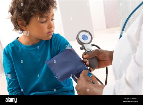 Blood Pressure Child Stock Photo Alamy