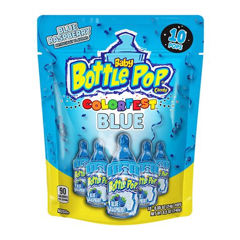 Buy Baby Bottle Pop Individually Wrapped Blue Raspberry Party Pack 10