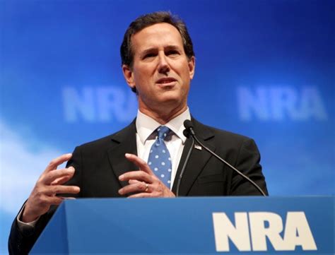 At Nra Event Santorum Hints At Tepid Praise For Romney