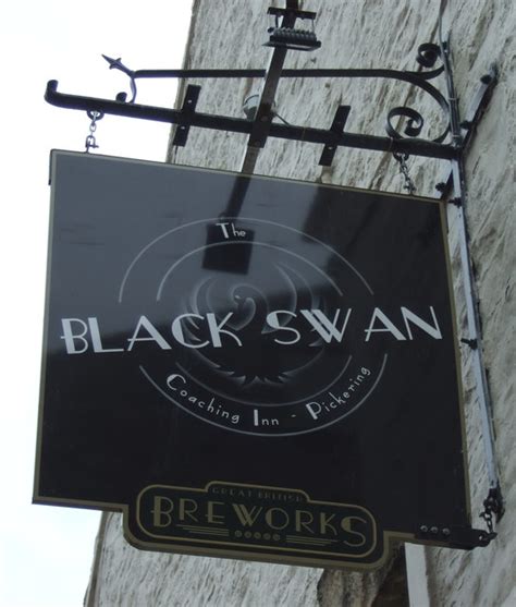 Sign For The Black Swan Pickering © Jthomas Cc By Sa20 Geograph
