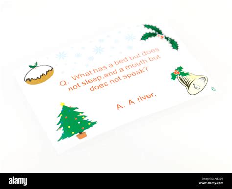 christmas cracker jokes cut out stock images and pictures alamy