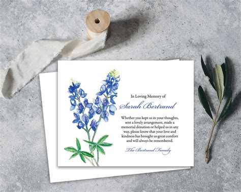 Funeral Acknowledgement Card Template Sympathy Acknowledgement Funeral