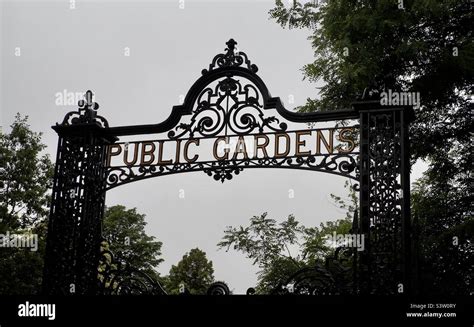 Southeast Gate At The Halifax Public Gardens Stock Photo Alamy