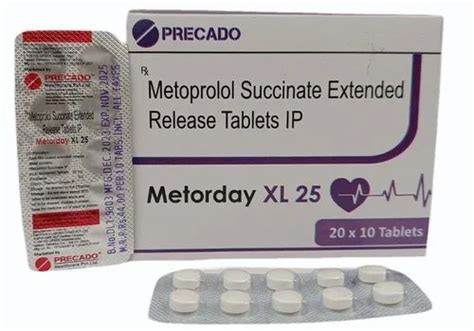 Metoprolol Succinate Sustained Release Tablets Ip Precado Packaging