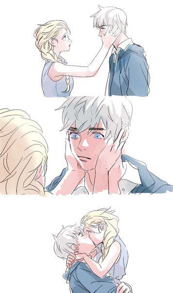 Kissthat Was Fast Jelsa Jack Frost And Elsa Jack And Elsa