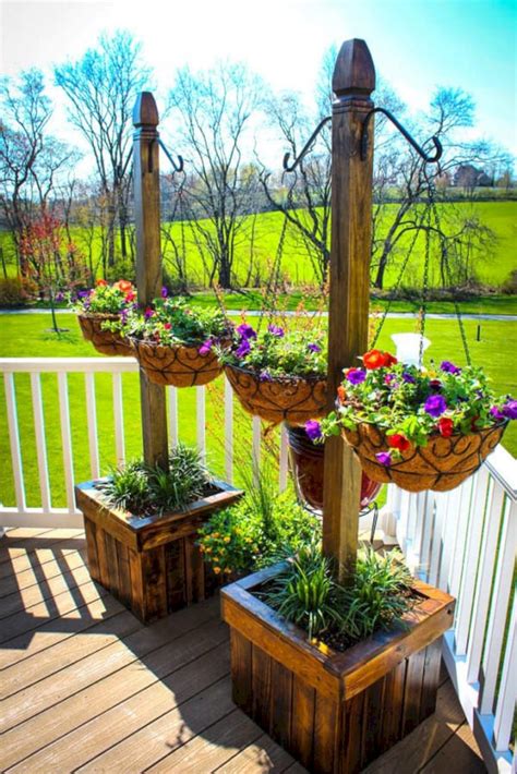 Astounding 50 Incredible Home Front Porch Flower Planter Ideas