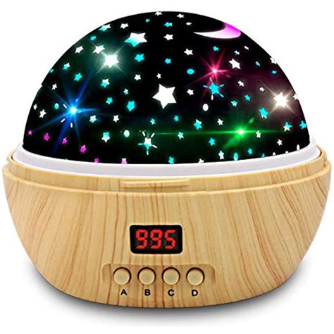 Star Projector Night Light Kids Projector With Timer Baby Night Light
