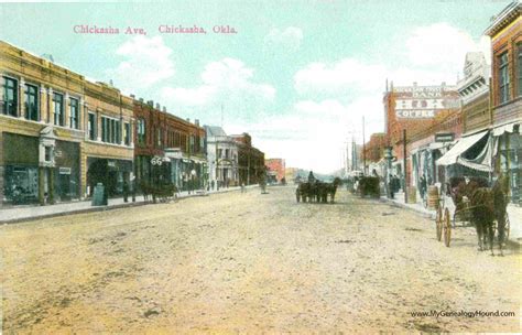 Chickasha Oklahoma Chickasha Avenue Vintage Postcard Historic Photo