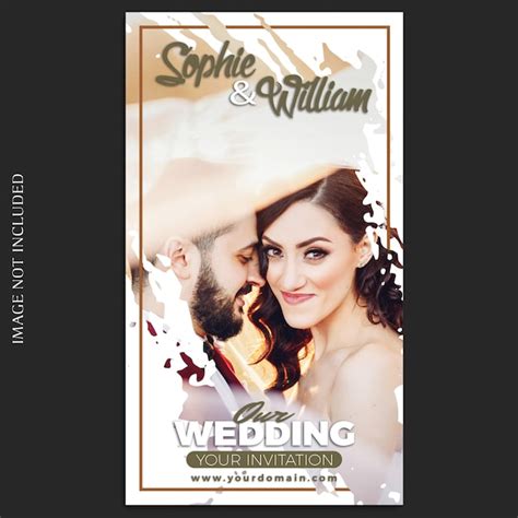 Premium Psd Instagram Wedding Stories Template