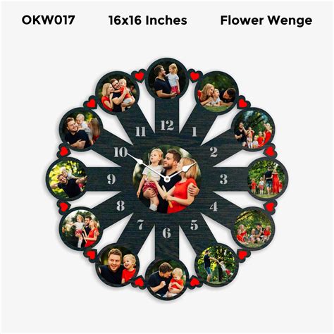 Buy Best 12 Photo Designer Personalized Clock OKW017 In 2020